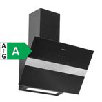 Silverline 3472 Bold 60 cm A Sınıfı Dokunmatik Duvar Tipi Cam Davlumbaz Siyah