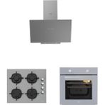 Silverline 3481 - CS5335S01 - Esty AEF6601S04 Karma Gri Cam 3'lü Ankastre Set