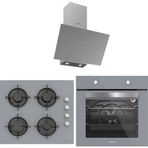 Silverline 3481 Flam - CS5335S01 - BO65E4S01 3'lü Gri Ankastre Set