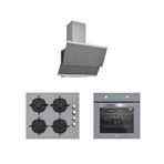Silverline 3'lü Gri Cam Ankastre Set 3420 Classy 60 Gri+cs5335s02+bo65e1s01 Renksiz