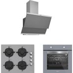Silverline 3'Lü Gri Cam Ankastre Set 3420 Classy 60 Gri+Cs5335s02+Bo65e1s01