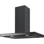 Silverline 4113 Venezia İsola Siyah Ada Davlumbaz 90 cm Alüminyum Filtreli Modern Tasarım