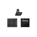 Silverline Ankastre Set( BO6502B01-3420 B CLA-CS5335B01) - Siyah