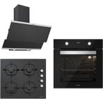Silverline Ankastre Set Siyah (Digital Turbo Fırın)