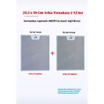 Silverline Arçelik 25,3X30 cm Davlumbaz Ankastre Aspiratör Alüminyum Yağ Filtresi Alt Kısmı Tırnaksız 2'li Set - 2Lİ SET