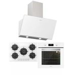 Silverline Beyaz Ankastre Set (CS5801E7W01 Ocak/S2-BO6502W02 Fırın/3457 Soho Davlumbaz)