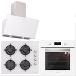 Silverline Beyaz Cam BO6502W02 - CS5349W01 - 3457 Soho Ankastre Set