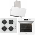 Silverline Beyaz Cam BO6504W01 - CS5335W01 - 3457 Ankastre Set