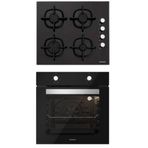 Silverline BO6501B01 - CS5343B01 2'li Siyah Ankastre Set