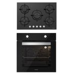 Silverline BO6501B01 - CS5364B01 2'li Siyah Ankastre Set