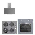 Silverline BO6501S01-3481 Gri 3-CS5629S01 Ankastre Set