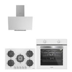 Silverline BO6501W01 - 3481 - CS5622W01 3'lü Beyaz Ankastre Set