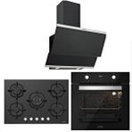 Silverline Bo6502b02 - Cs5364b01 - 3420 Classy 60 Siyah Cam Ankastre Set Renksiz