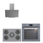 Silverline BO6502S02 - 3481 - CS5622S01 3'lü Gri Ankastre Set