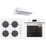 Silverline BO6502W01 - CS5335W01 - 1140 Crystal Line 60 Beyaz Ankastre Set