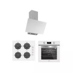 Silverline Bo6502w02 - Cs5700e6w01 - 3481 Beyaz Cam Ankastre Set