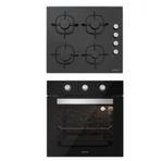 Silverline BO6503B01 - CS5335B01 2'li Siyah Ankastre Set
