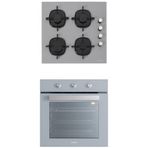 Silverline BO6503S01-CS5335S02 Gri 2'li Ankastre Set