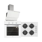Silverline BO6503W01 - CS5349W01 - 3420 3'lü Beyaz Ankastre Set