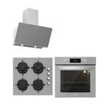 Silverline BO6504S01 - 3457 Soho - CS5335S02 Gri 3'lü Ankastre Set