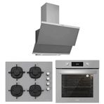 Silverline BO6504S01 - CS5335S01 - 3420 Classy 60 3'lü Gri Ankastre Set