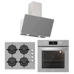 Silverline BO6504S01 - CS5343S01 - 3457 Soho 60 3'lü Gri Ankastre Set