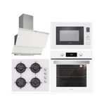 Silverline BO6504W01 - CS5349W01 - 3420 Classy 60 - MW9018W01 4'lü Beyaz Ankastre Set