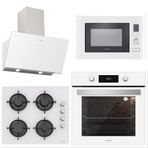 Silverline BO6504W01 - CS5349W01 - 3457 Soho 60 - MW9018W01 4'lü Beyaz Ankastre Set