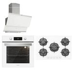 Silverline BO6504W01 - CS5364W01 - 3420 Classy 90 3'lü Beyaz Ankastre Set