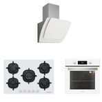 Silverline BO6504W01 - CS5426W01 - 3373 Misto 60 Beyaz Ankastre Set