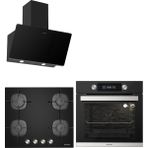 Silverline BO6505B01 - CS5426B01 - 3457 Soho 80 Siyah Ankastre Set
