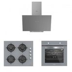 Silverline BO65E1S01 - CS5349S01 - 3481 Flam 60 3'lü Gri Ankastre Set