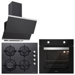 Silverline Classy BO6501B01 - CS5429B01 - 3420 3'lü Siyah Ankastre Set