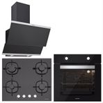 Silverline Classy BO6501B01 - CS5436B01 - 3420 3'lü Siyah Ankastre Set