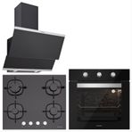 Silverline Classy BO6503B01-CS5436B01-3420 3'lü Siyah Ankastre Set