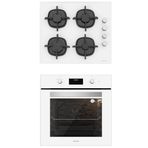 Silverline CS5343W01-BO6502W02 Beyaz 2'li Ankastre Set