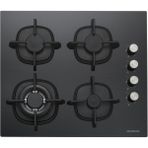Silverline CS5429B01 Gazlı Ankastre Ocak Siyah 4 Gözlü Cam Yüzeyli Modern Tasarım - Doğalgaz