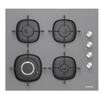 Silverline CS5629S01 Woklu Gri Cam Ankastre Ocak