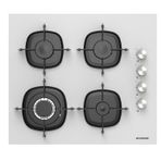 Silverline CS5629W01 Woklu Beyaz Cam Ankastre Ocak