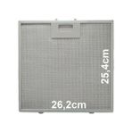 Silverline Esty 2240 X6 Orijinal Davlumbaz Filtresi Aspiratör Tel 262X254 Alüminyum Malzeme