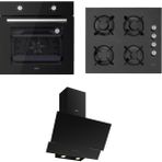 Silverline Esty Ankastre Siyah Cam Set (ACO5601B01 + 6601B02 + 3480)