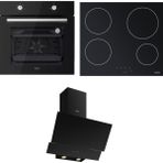 Silverline Esty Ankastre Siyah Cam Set ( Turbo Fırın-Elektrikli Ocak )
