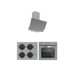 Silverline - Esty Karma Gri Ankastre Set (Esty 3480 Gri Resetli Davlumbaz - Cs5335s02 - Bo6501s01)