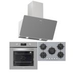 Silverline Gri Ankastre Set (Cs5801e7s01 Ocak + S2-Bo6502s02 Fırın + 3457 Soho Davlumbaz)