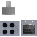 Silverline Gri Cam Ankastre Set 3481 - Cs5665s01 65Cm Ocak -Bo6501s01 Fırın