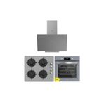 Silverline Gri Cam Ankastre Set ( 3481 Flam - Cs5335s02 - Bo6504s01)