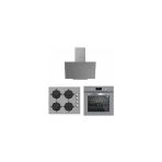 Silverline Gri Cam Ankastre Set - BO6502S02 Fırın, CS5700E6S01 Ocak, 3481 Flam 60 cm Davlumbaz