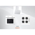 Silverline Luno F6501W02 L335W01 L3462W Beyaz Ankastre Set