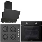 Silverline Luno Trio 3420 - CS5335B01 - BO6502B01 Siyah 3'lü Ankastre Set