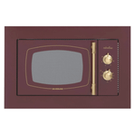 Silverline MW9033R02 Retro Bordo Ankastre Mikrodalga